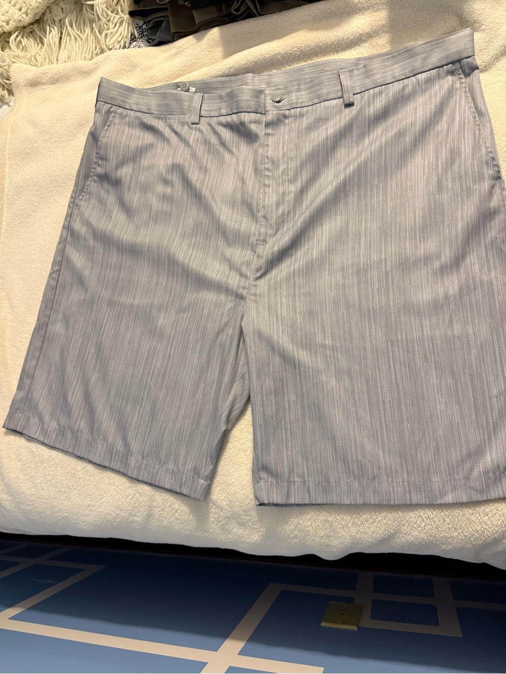 Grand Slam Grey Pinstripe Flat Front Shorts